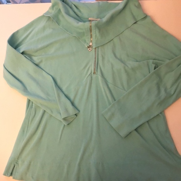 Soft Surroundings Zippered Neck Pull Over Jersey size XL - Picture 1 of 6